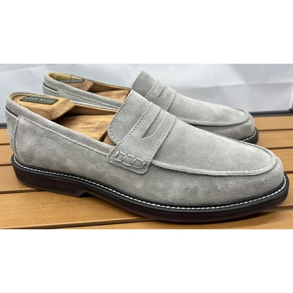 NEW! FootJoy Loafers 11 M Gray Suede Penny Loafers Classic Slip-on FJ Golf - Picture 4 of 10